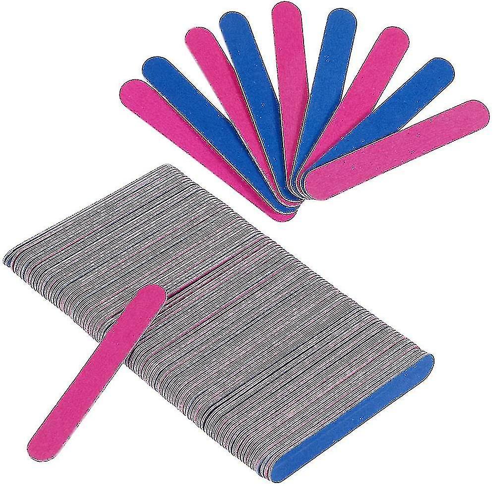 Nail File Set, 100 Pcs Disposable Professional Nail File 180/240, Double Sided