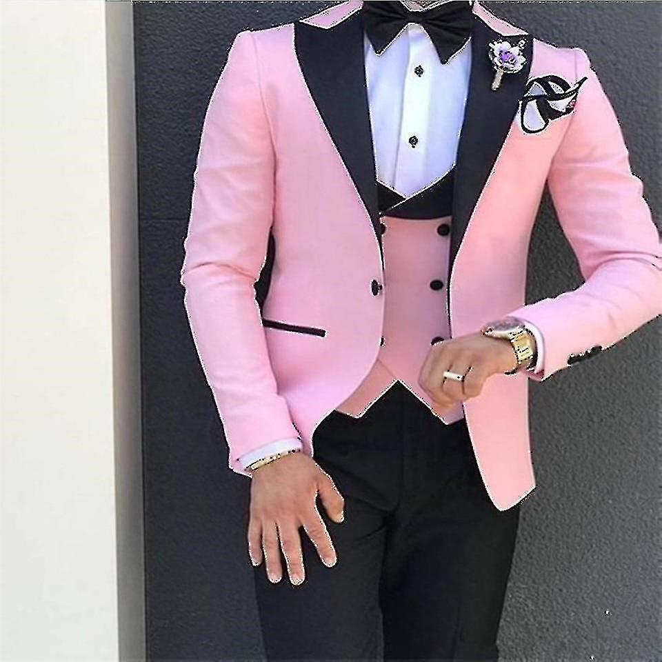 Mode Schöne Bräutigam Tuxedos Jacke Weste Hose