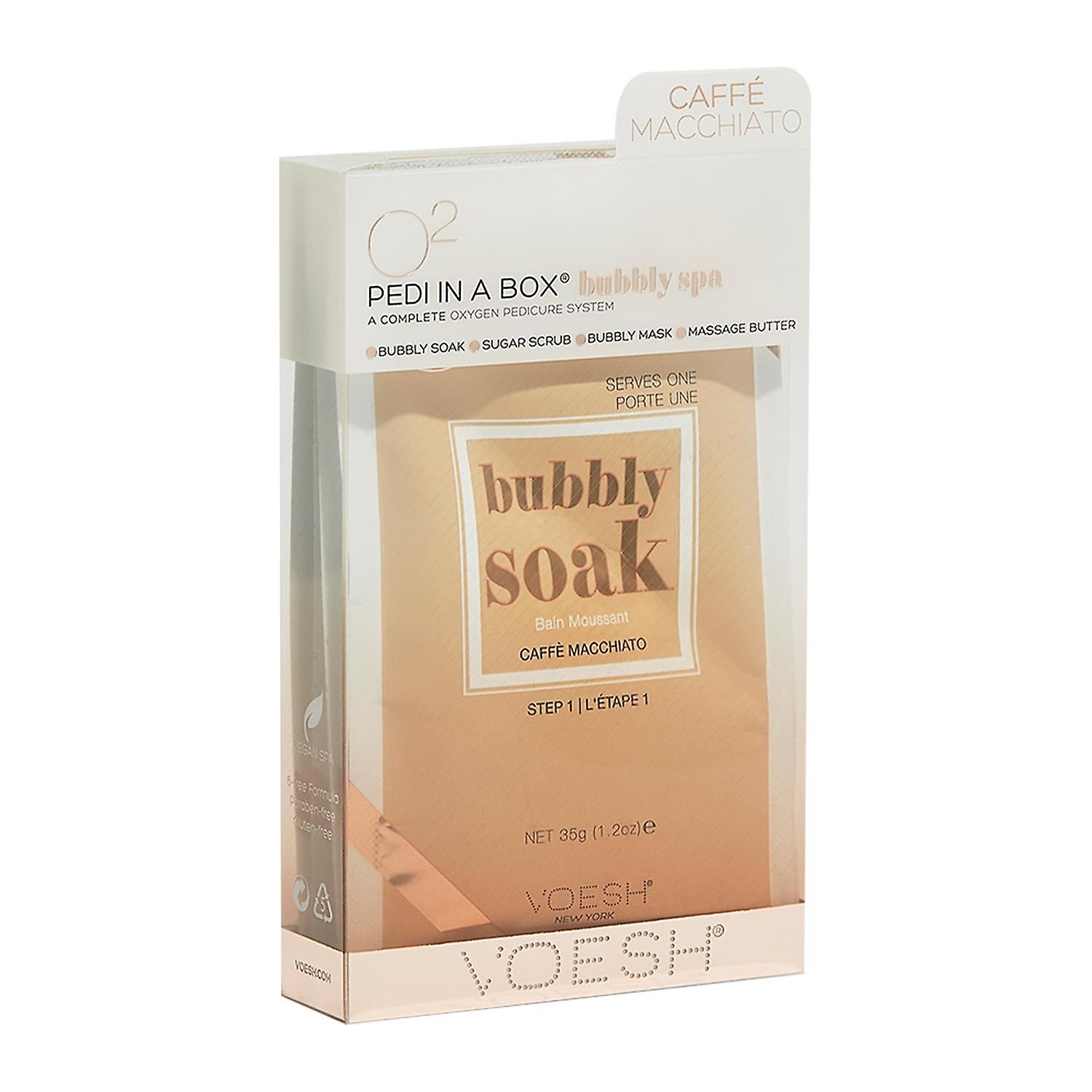 1x Voesh O₂ 4 Step CaffeMachhiato Complete OxygenSystem Pedi In A Box Bubbly Spa