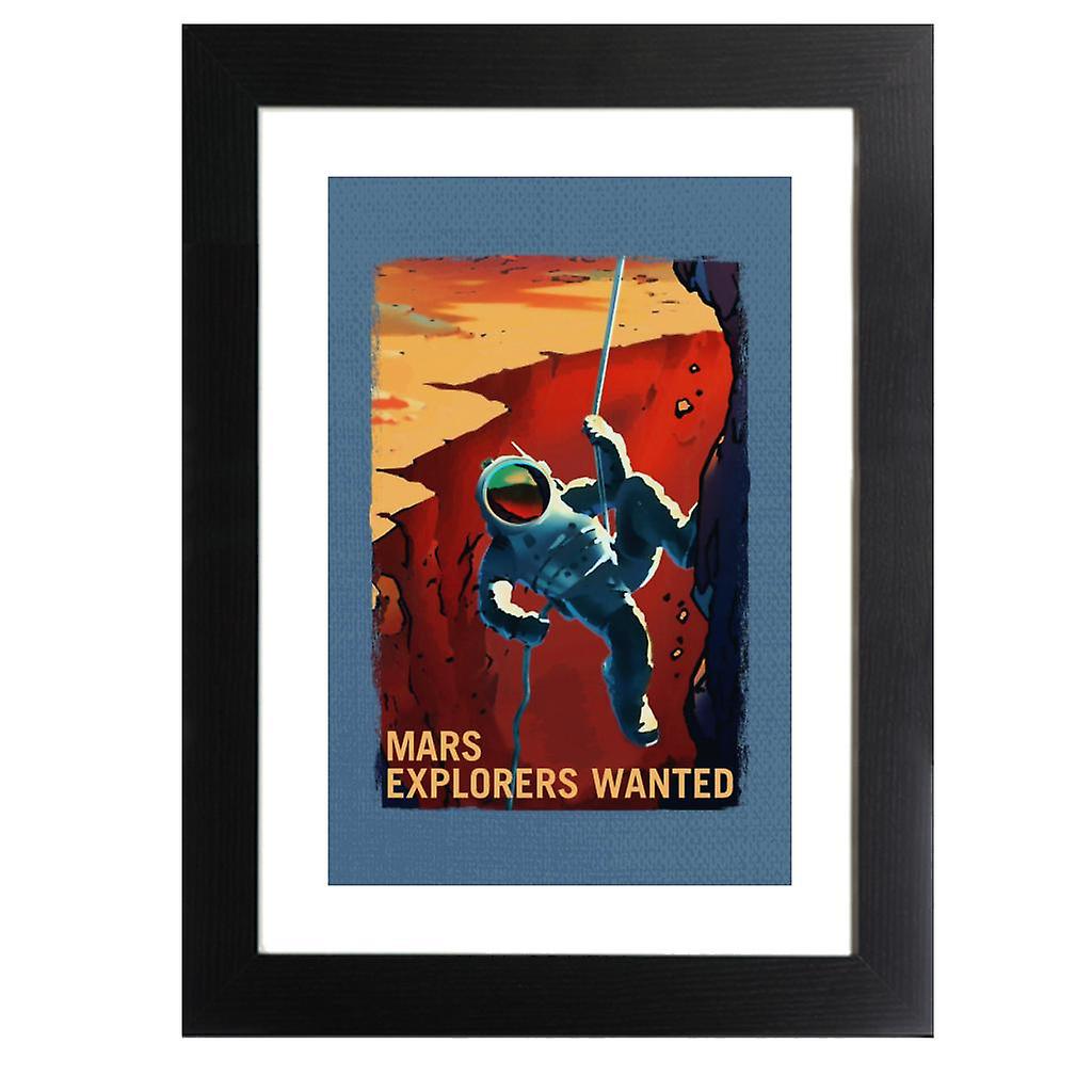 NASA Mars Explorers Wanted Framed Print