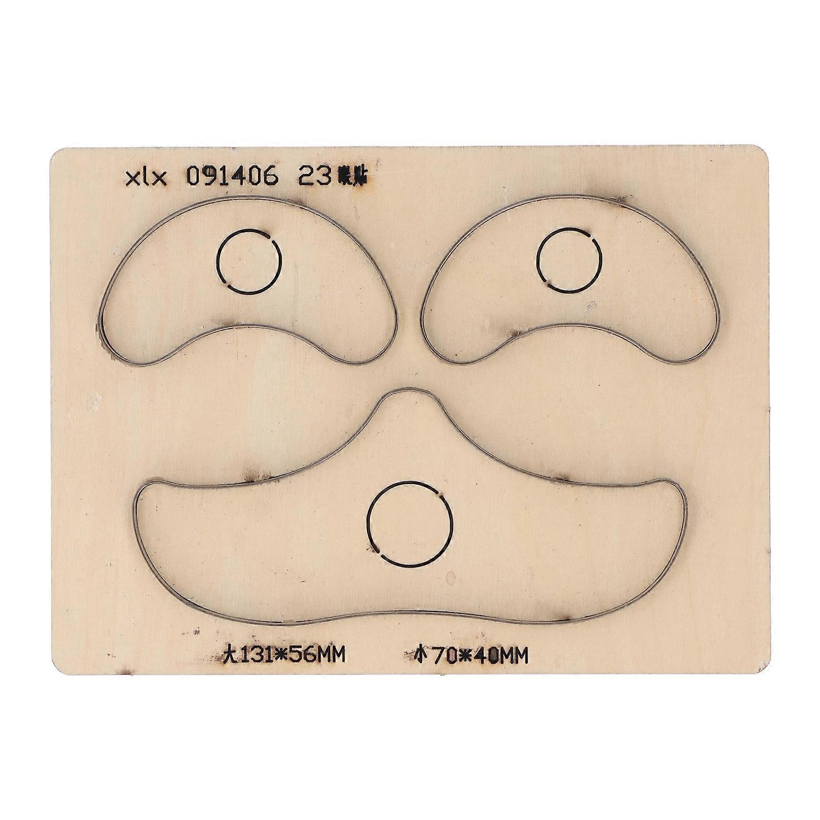 Ensemble de matrices de découpe en cuir Père Noël sourcils Barbe en forme de moules de poinçonnage manuel Outils d’artisanat bricolage Acier allié
