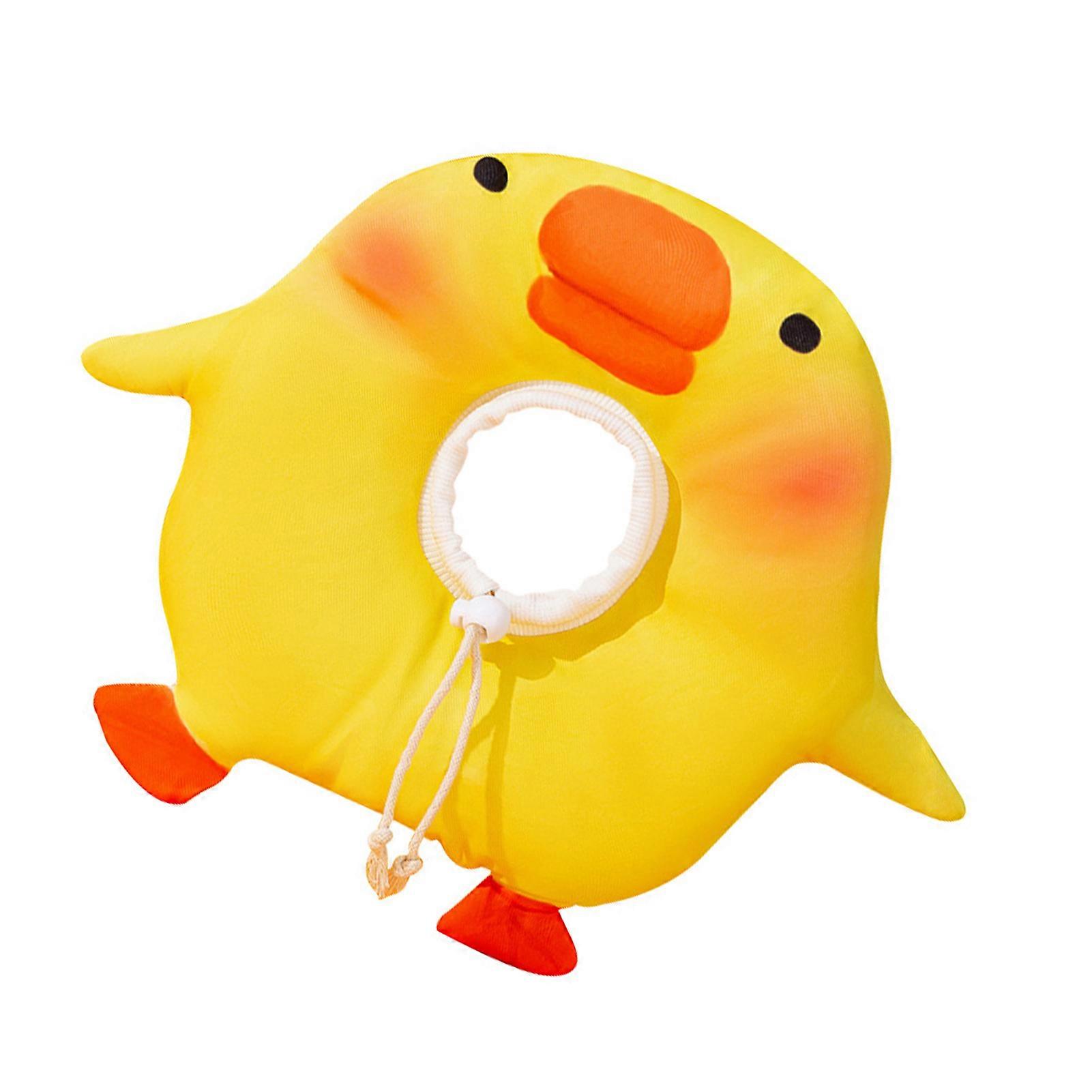 Cute Duck Shape Adjustable Cat Recovery Collar L for Pets