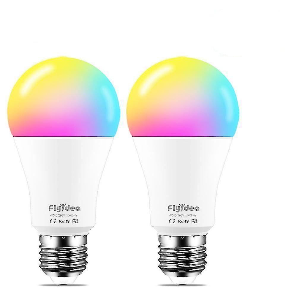 2Pcs B22 Cool White Wifi Lights E27/b22 Smart Led Bulb Neon Replacement-lamp Voice-control Az18878