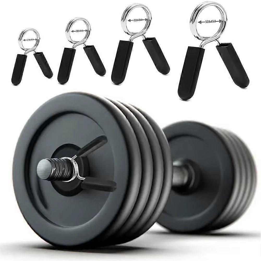 4 pack 25mm (A)$Barbell spring clip dumbbell spring clip 24mm to 50mm