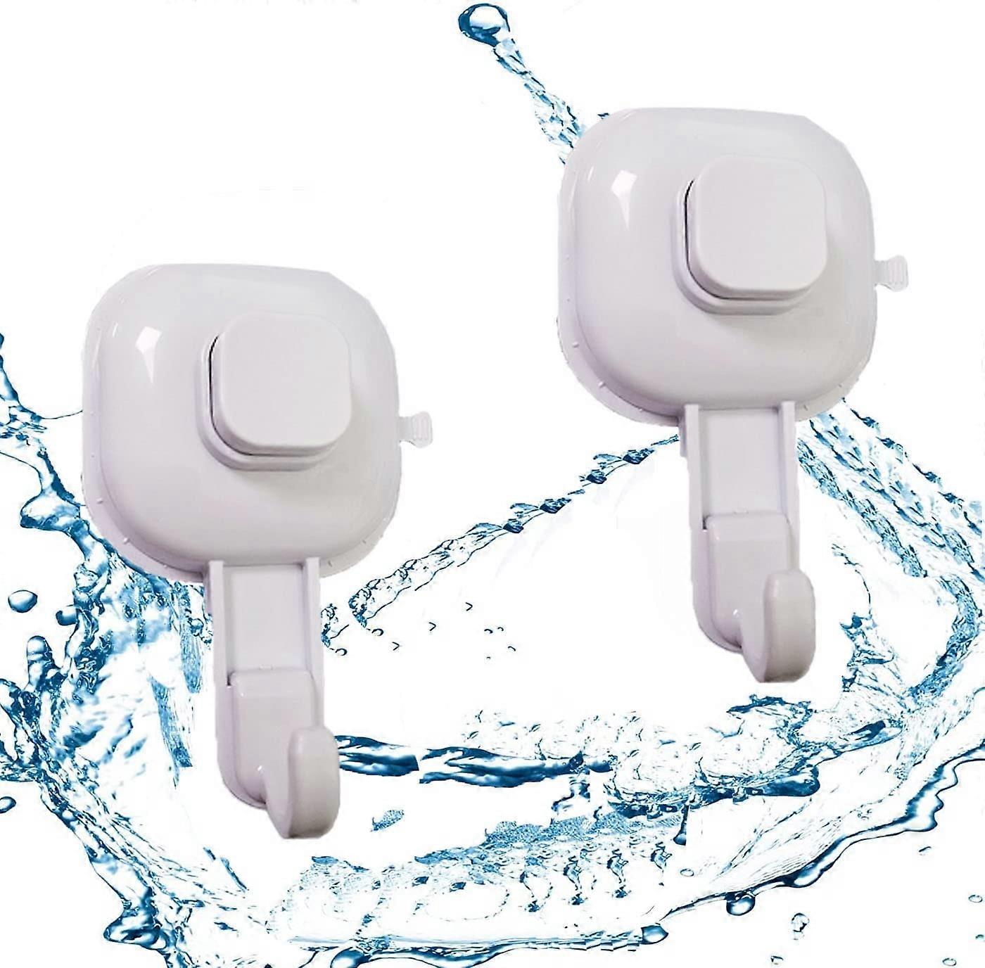 2 Pcs Suction Cup Hooks, Towel Hooks, Wall Hook, New Suction Cup Hooks, Multi-Function For Bathroom, Kitchen, Bedroom, Doors and Windows towel rack