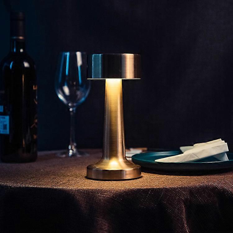 Touch Sensor Bar Rechargeable Table Lamps (Gold)