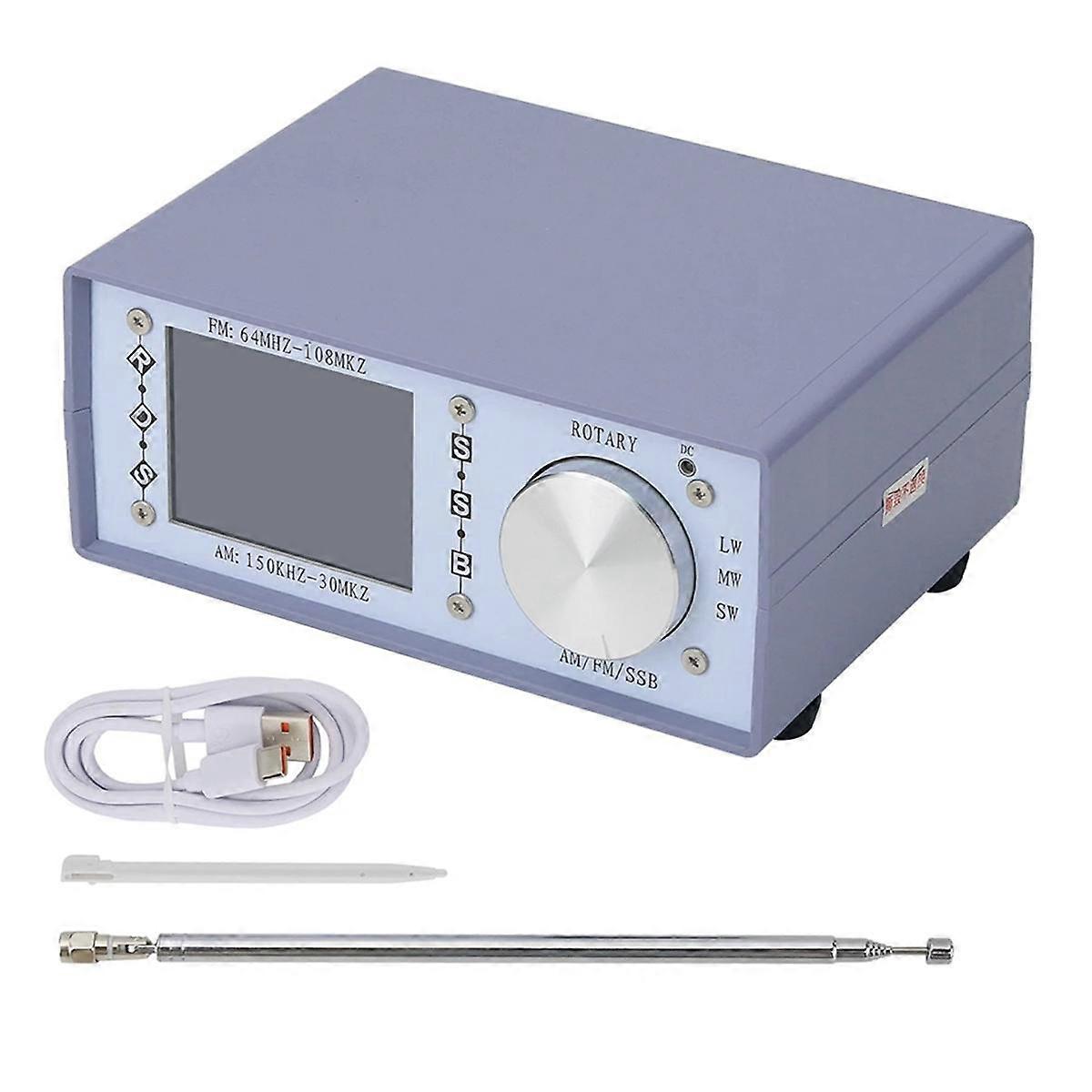 ATS25-Desk SI4732全バンドラジオ受信機FM / SSB / SW / MW / LWフルバンドラジオ、タッチスクリーン付き