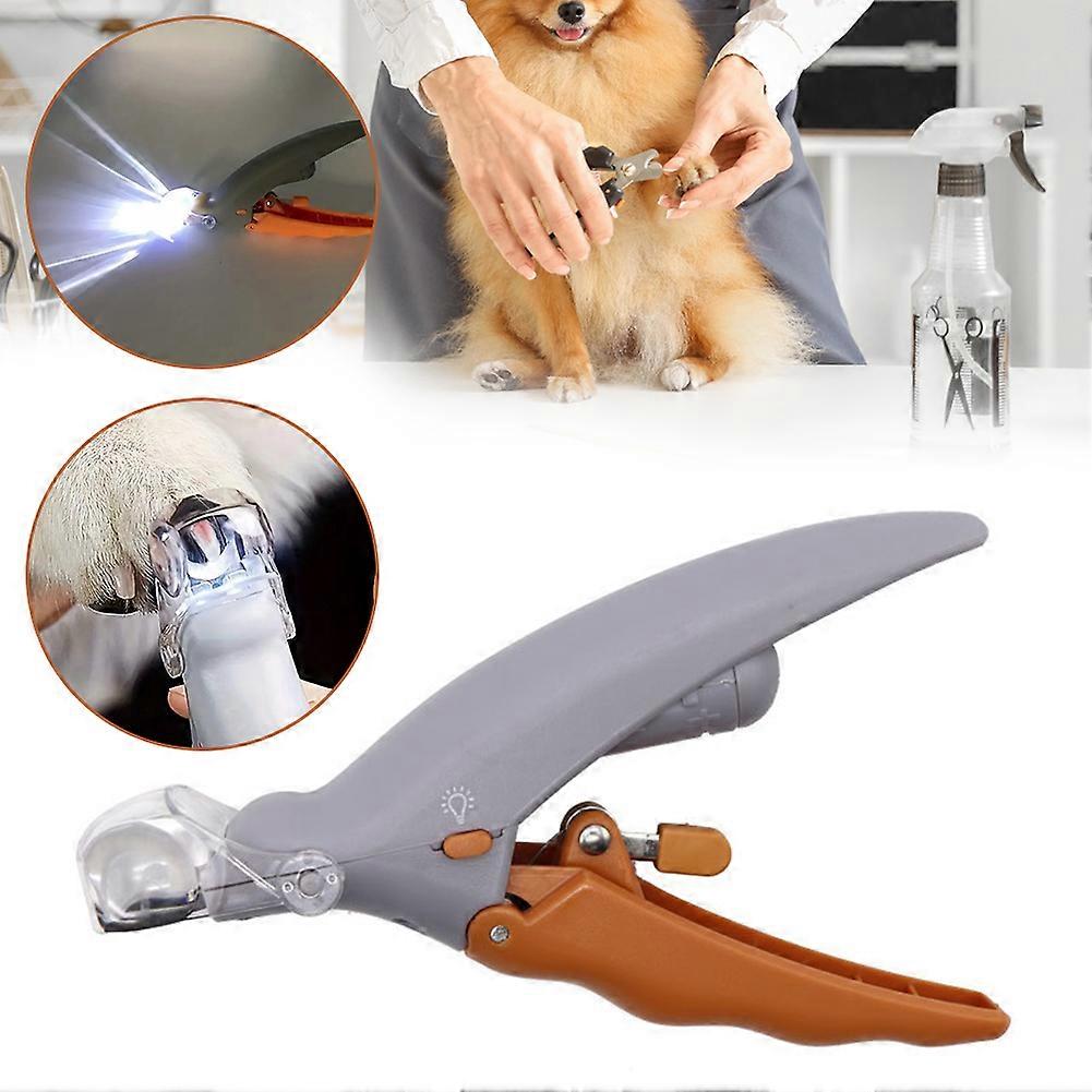 Easy Pet Nail Clipper Scissors with LED Light Cat Dog Nail Clipper Cutting Machine for Cat Dog Pet