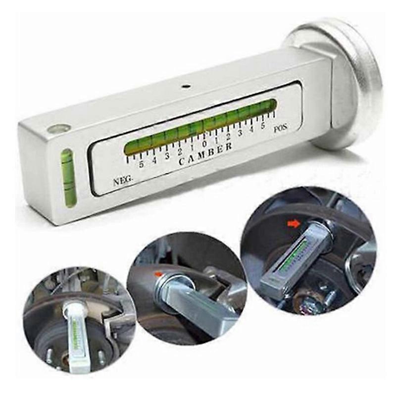 Adjustable Magnetic Camber Castor Strut Wheel Alignment Gauge Tool Four Wheel Positioner Aligner Bubble Tool