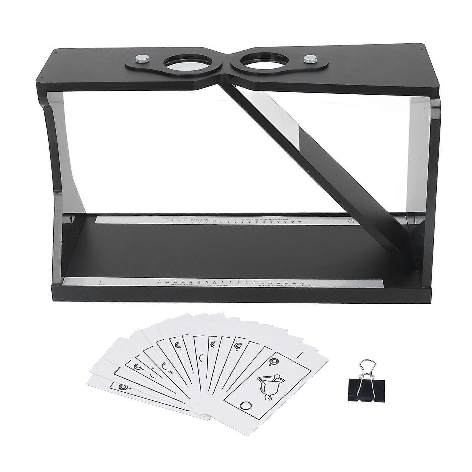 Oblique Stereoscope Cheiroscopes Amblyopia Trainer Double Black Column Adjustable Visual Tester Tools