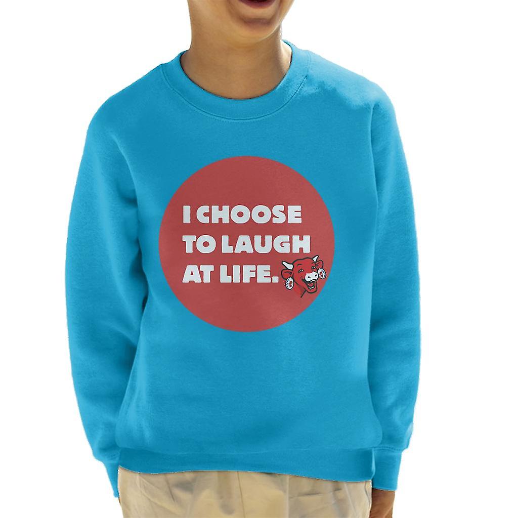 The Laughing Cow I Choose To Laugh At Life Kid's Sweatshirt