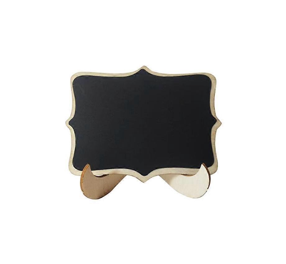 20-Pack Mini Wooden Small Chalkboard with Stand Sticker Label Decorative Display Board (Polygon)