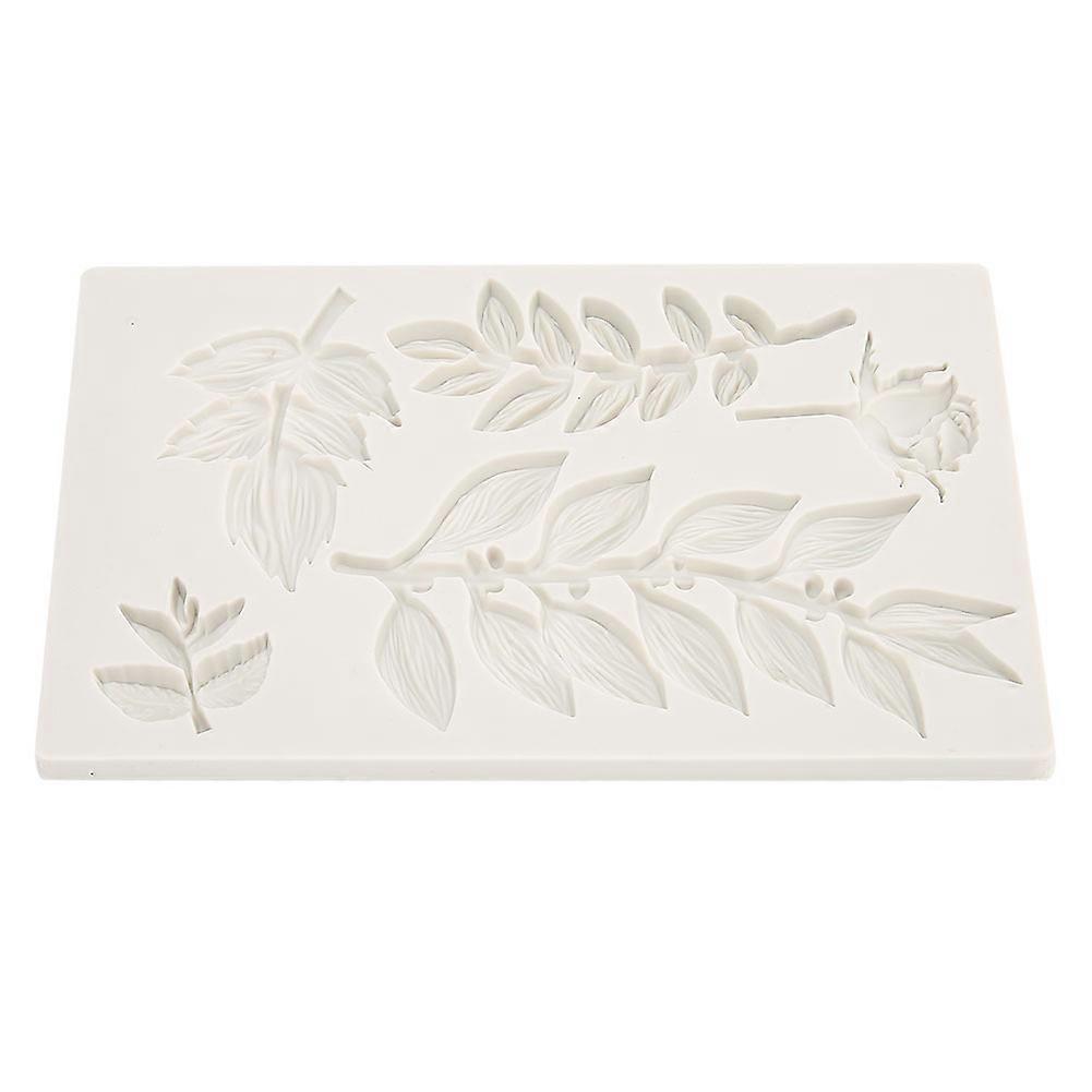 ブランチフラワーバインパターンシリコンケーキモールドDIYチョコレートフォンダンベーキングデコレーションモールド