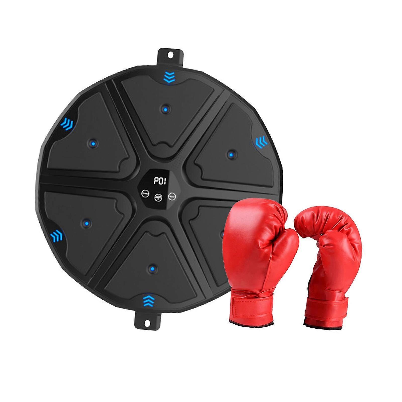 Boks Makinesi Kapalı Spor Salonu ile LED USB Fitness Delme Pedi Ev Duvar Hedefi Çocuk Eldivenleri ile