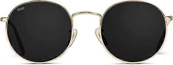 Reflective Lens Round Trendy Sunglasses