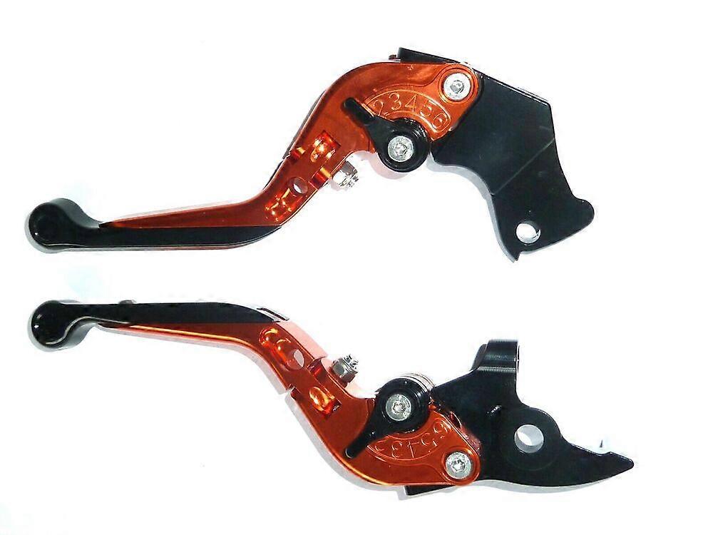 KTM RC125 2014-2019 BRAKE & CLUTCH ORANGE FOLDING LEVERS ROAD TRACK TS77