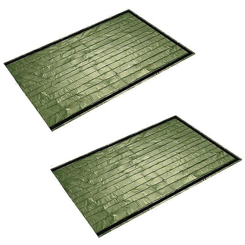 2PCS Emergency Sleeping Bag Compact Waterproof Thermal Blanket Multi-Use Gear for Outdoor Hiking Ca