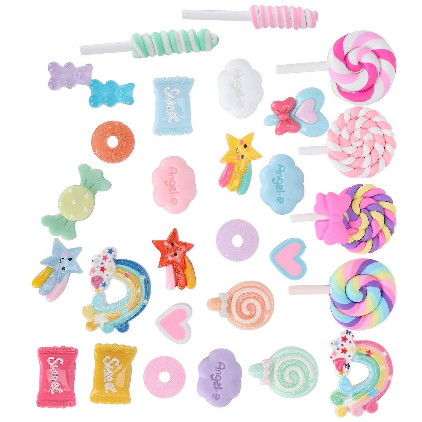 29Pcs Simulation Candy Set DIY Plastic Decoration for Phone Shell Shop Bulletin Board