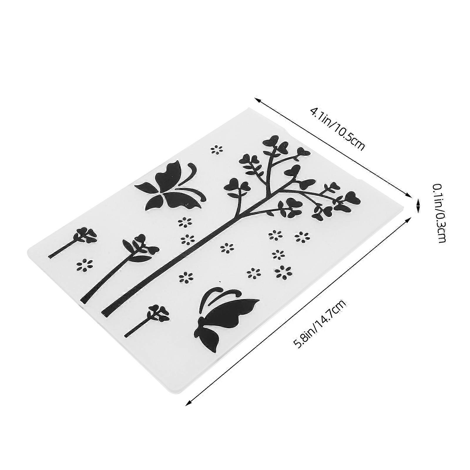 4pcs Plastic Template Mold Embossing Folder DIY Scrapbooking Card Making Folder