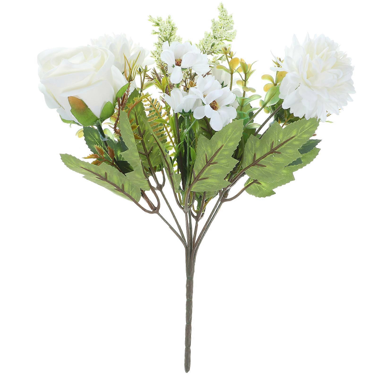 Artificial Bouquet Imitation Flower Artificial Rose Daisy for Tabletop Vase