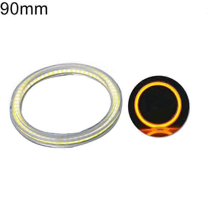 60mm-120mm Car Vehicle Universal COB Angel Eye LED Ring Light Headlight Lamp