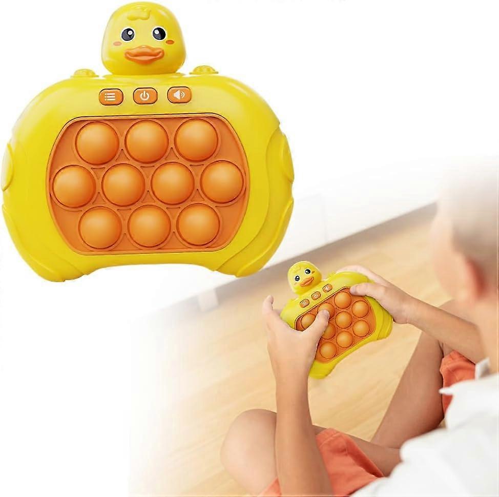 Pocket Game for Kids, 2023 New Electronic Quick Push Game Console Puzzle Light Up Game, Quick Push Bubble Competitive Game Console Series Decompressio