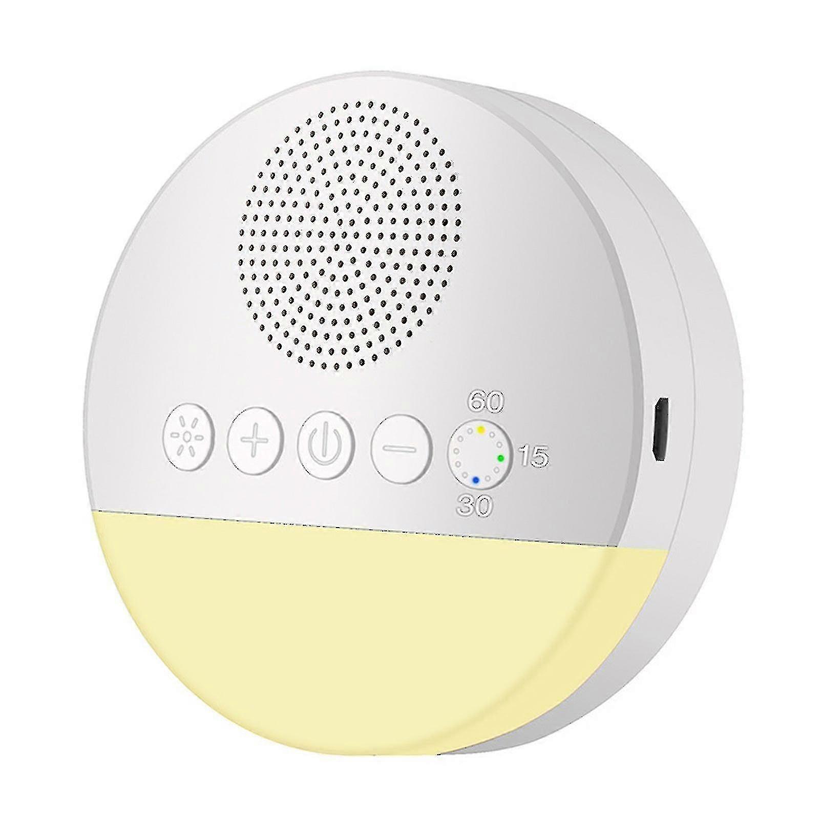 White Noise Sleep Machine Built-in 6 Soothing Sound Soft Breath Light 15/30/60 Intelligent Timing For Baby Adult Office Travel