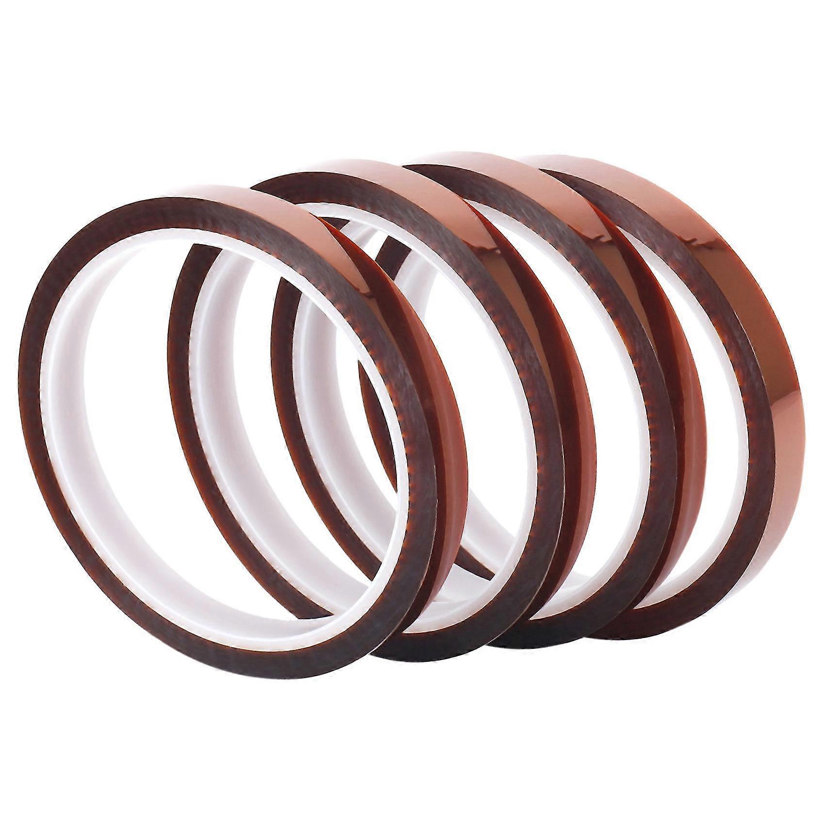 Heat Sublimation 4 Pcs 10mm X 33m 108ft High Temperature Heat Resistant Tape Perfect For Heat Press