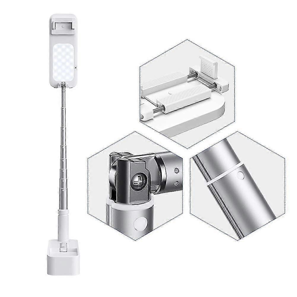 Other Home Automation Accessory Extendable, Foldable and 360 Rotating Selfie Stick with Multi-Function Phone Holder, LED Light and Remote Control for