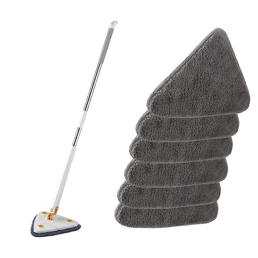 360 Rotating Adjustable Cleaning Mop, Triangle Cleaning Mop With Automatic Water Squeeze Function