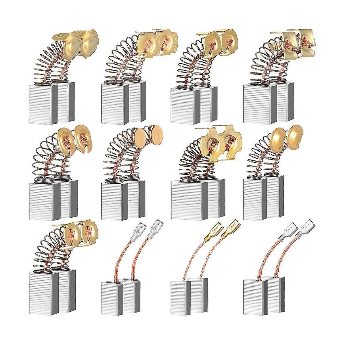 24 Pcs Electric Motor Brushes Carbon Brushes Replacement Part for Repair 12 Different Sizes