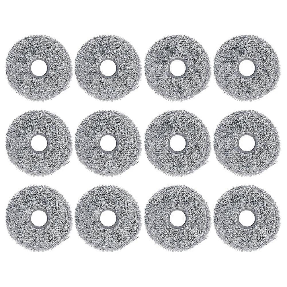 12PCS Mop Pads for Qrevo Master/V20/P10S Pro Robot Vacuum Cleaner Replacement Parts Microfiber Mop