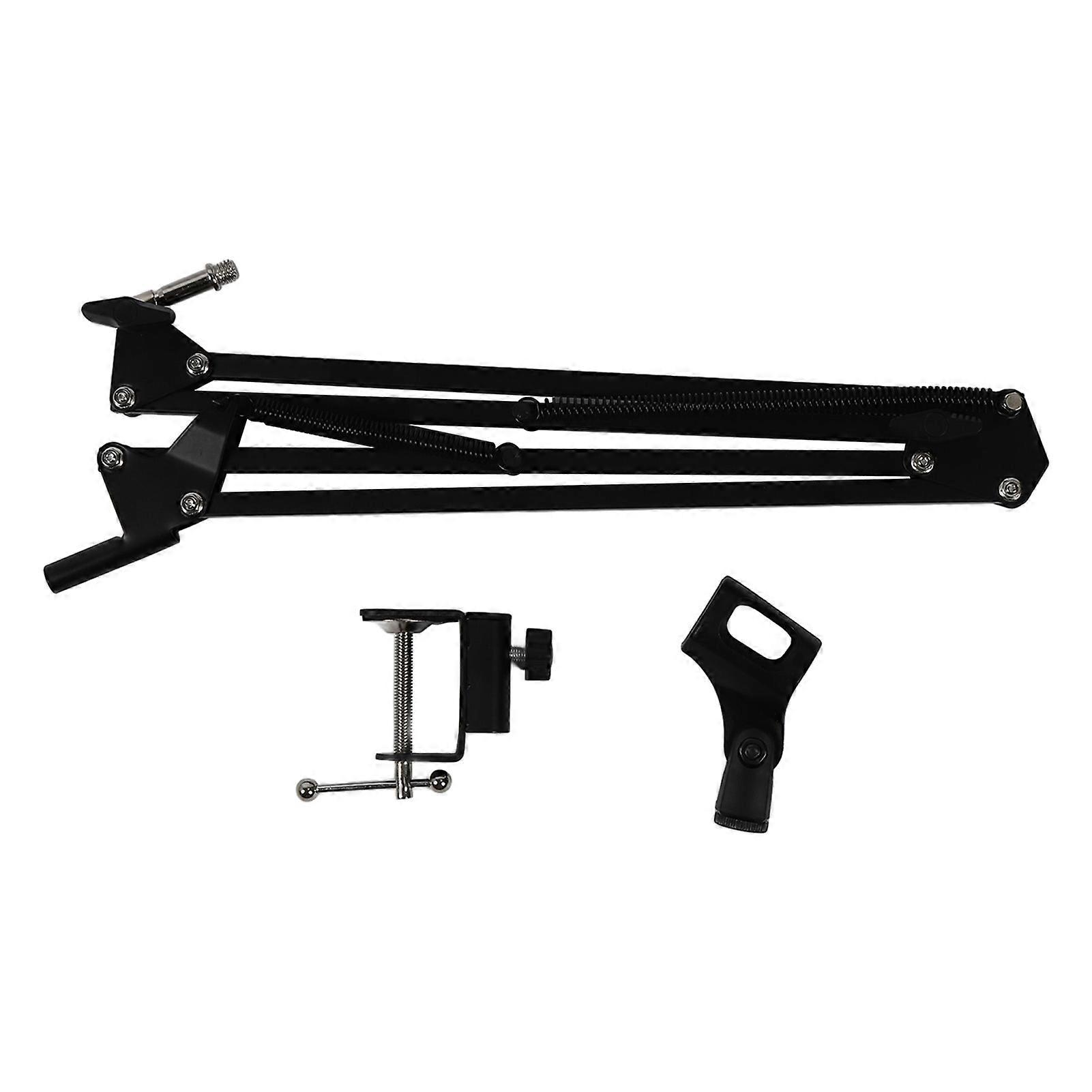 Desktop Microphone Stand Iron and Plastic Adjustable Boom Arm Microphone Stand for Studio