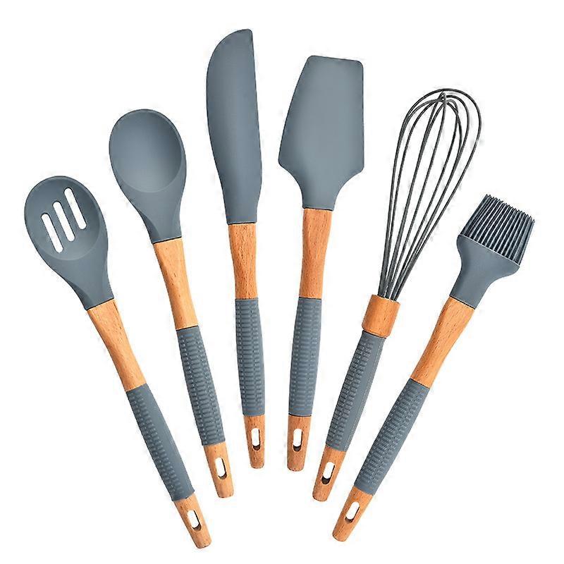 Baking Set 6 Piece Set Silicone Spatula Oil Brush Cooking Tools Egg Beater Cake Spatula Mixing Spatula Set,2024 Ping