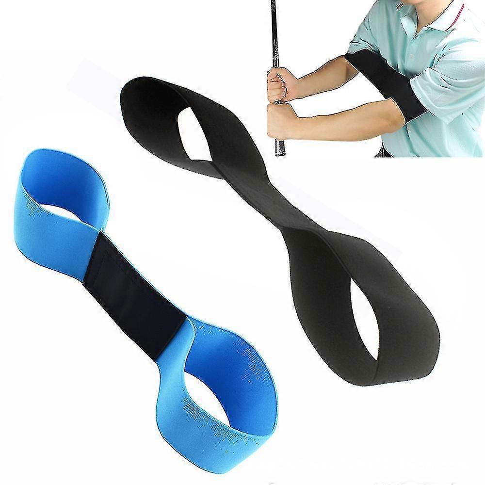 2pcs Golf Arm Posture Motion Correction Belt Smooth Swing Training Elastic Arm Band