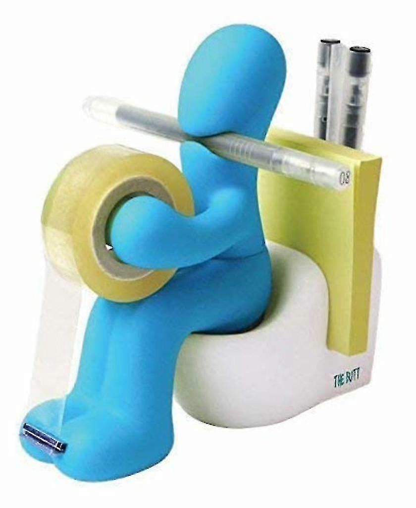 Tape Dispenser Kreativ Der Butt Office Supply Station Desk Accessory Holder (blue)