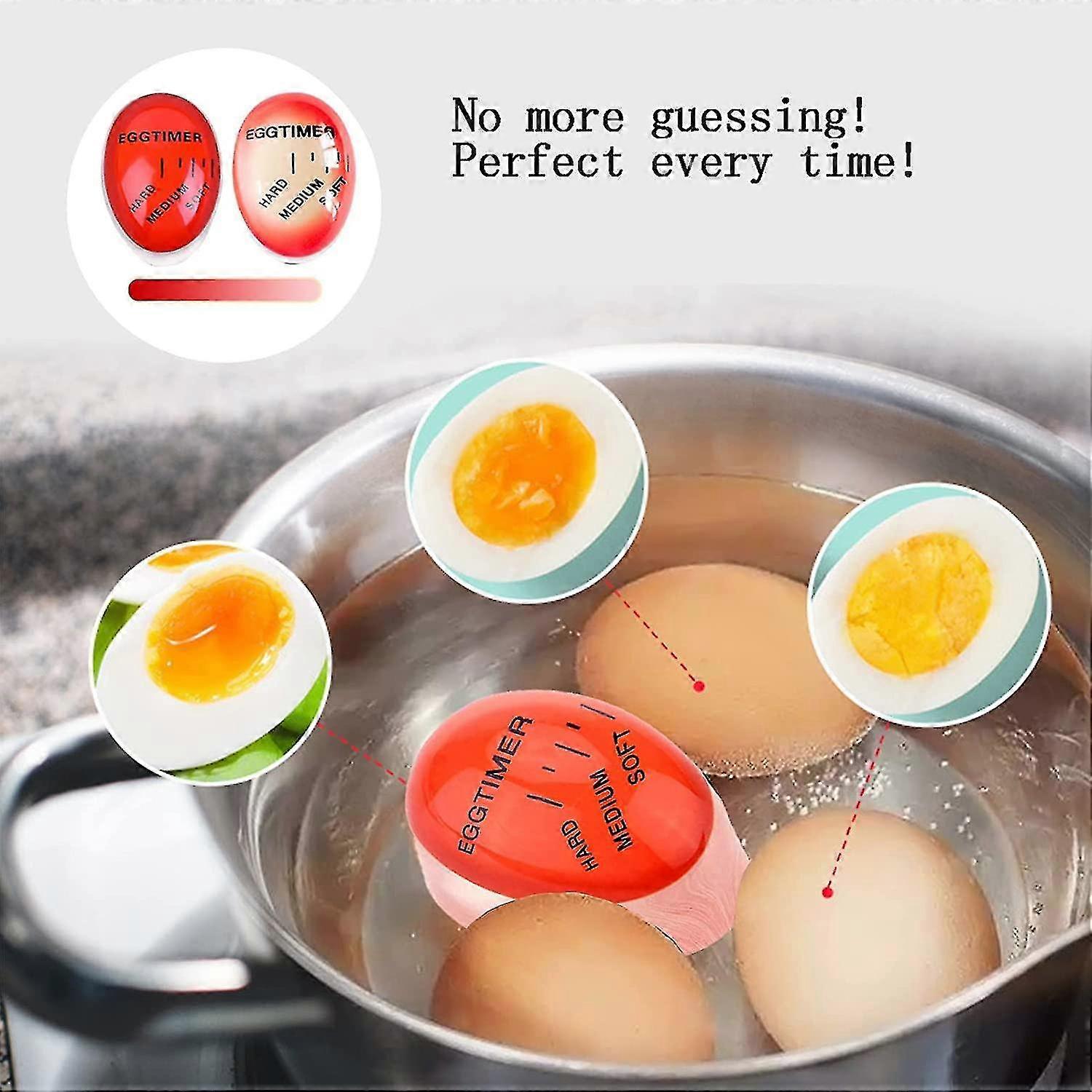 3 Pieces Egg Cooking Timer, Egg Timer Thermal Egg Timer Boil Soft, Medium Or Hard Color Changing Egg Timer For Kitchen And Home Restaurant Use Betterl