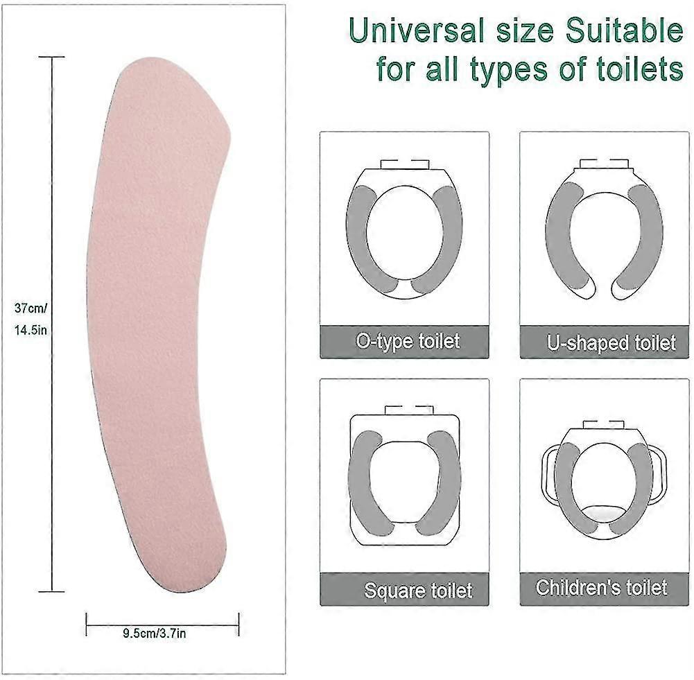 4 Pcs Padded Toilet Seat