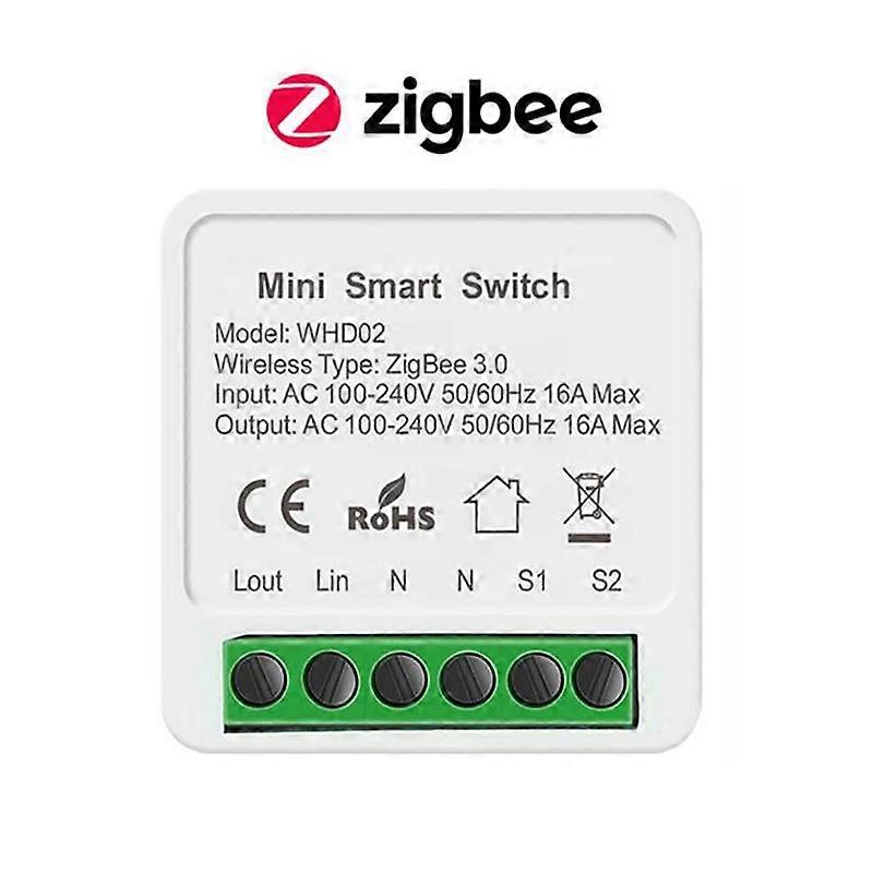 Tuya 16A MINI Wifi / Zigbee Smart Switch DIY 2-way Control Relay Timer