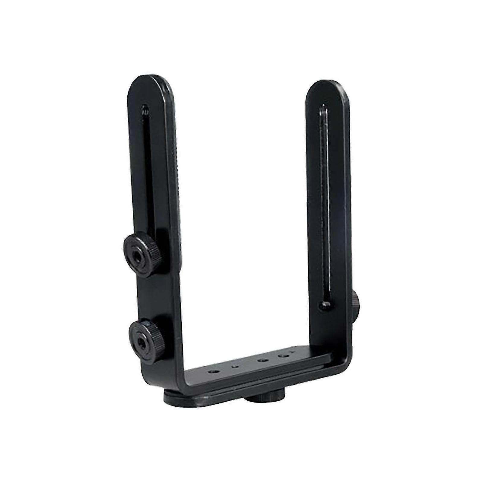 Double L Bracket Metal Holder Adjustable For Dslr Camera Led Light