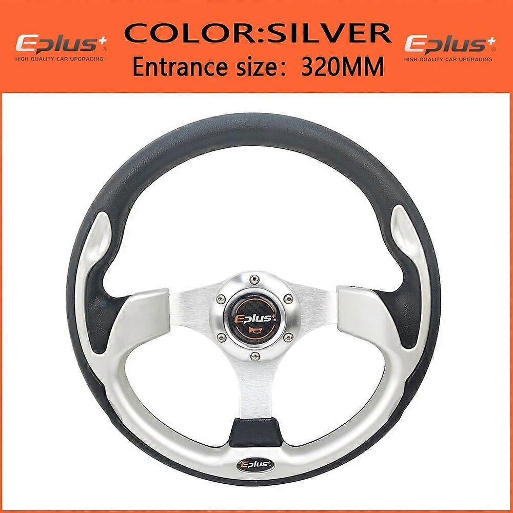 EPLUS Car Sport Volante Tipo de Corrida de Alta Qualidade Universal 13 Polegadas 320MM Alumínio PU 4 Cor Modificado Auto Styling