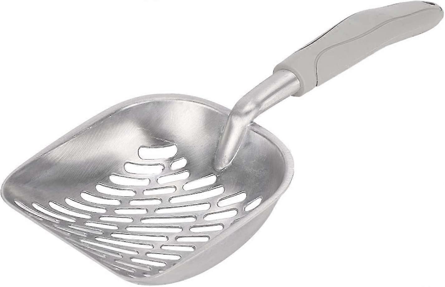 New Cat Litter Shovel, Easy To Clean Metal Cat Litter Shovel Easy To Use For Cat Poop Sifting (gray)