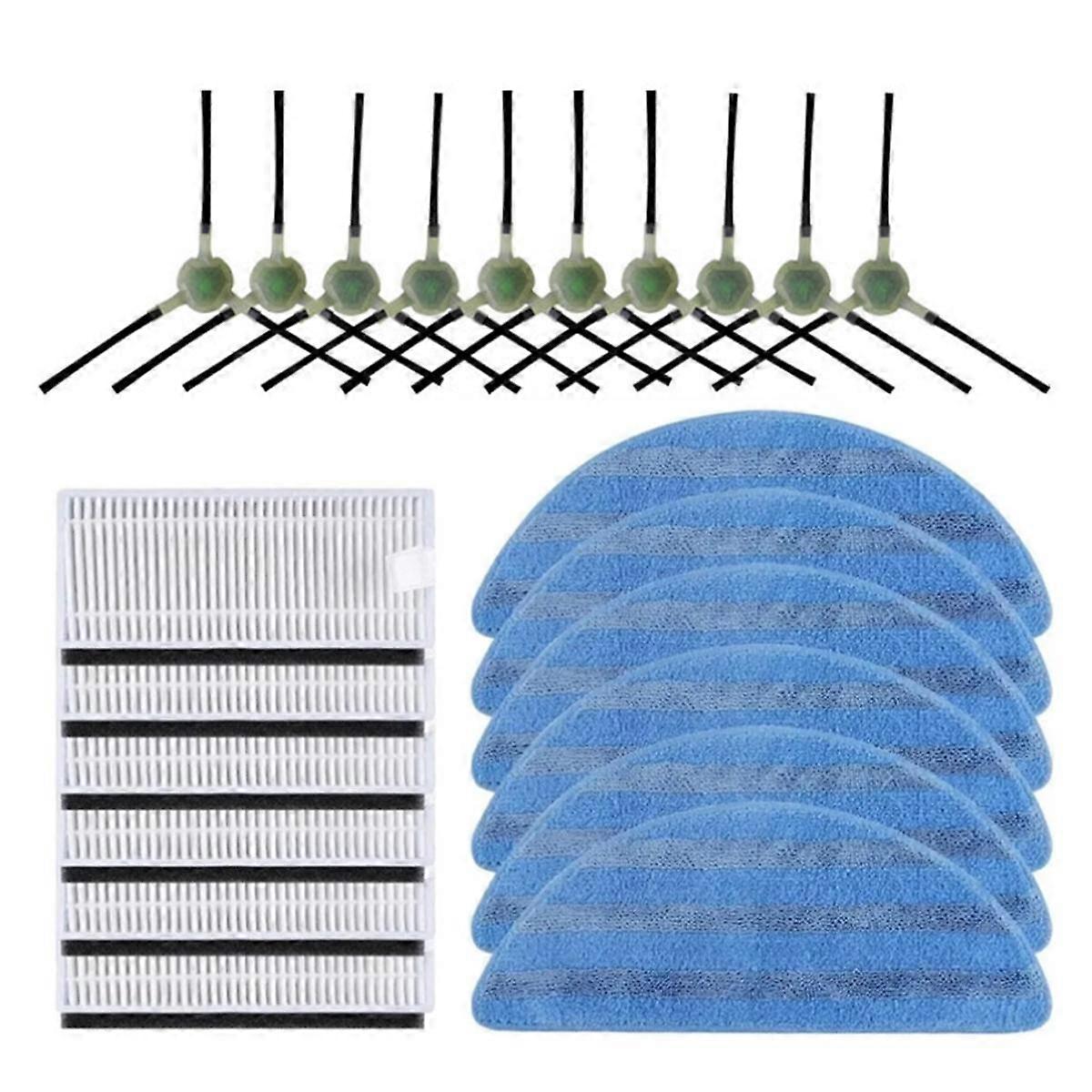 For M201 U180 M571 M200 M500 M501 M520 T700 T800 Robotic Vacuum Cleaner Parts Mop Pads HEPA Filters