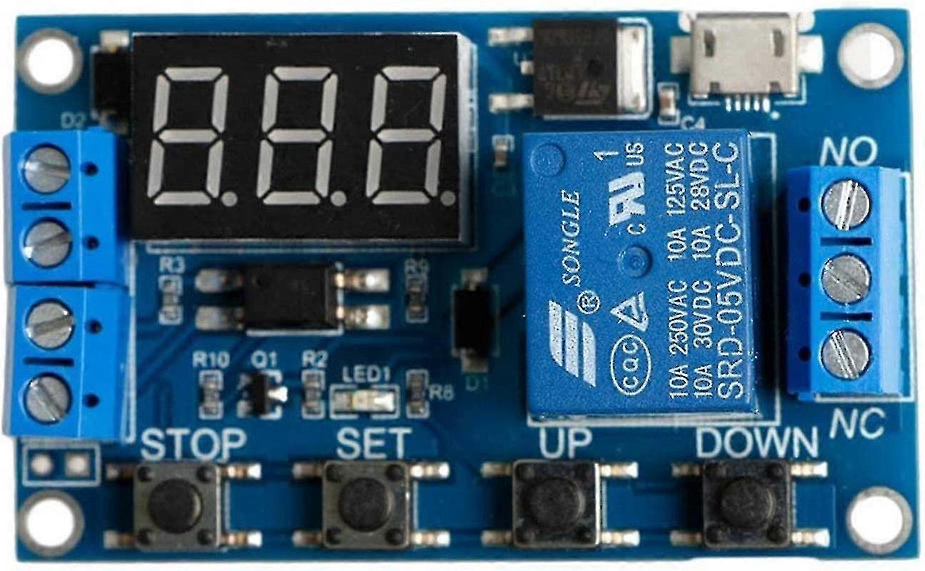 Speicher 6-30V Einstellbare Relais Timer Cycle Modul Schalter Trigger Time Delay Leiterplatte (yu-b)
