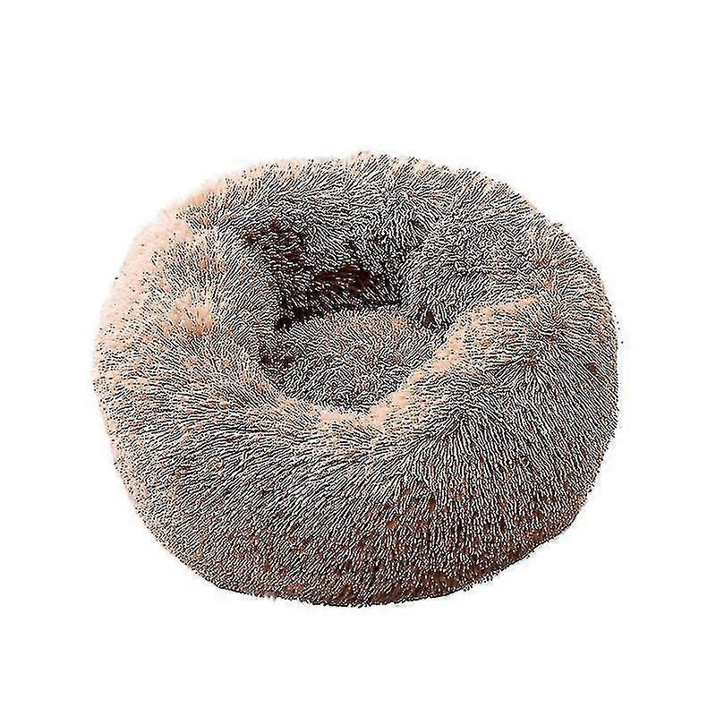 Washable Calming Comfy Donut Style Plush Pet Cat Or Dog Bed