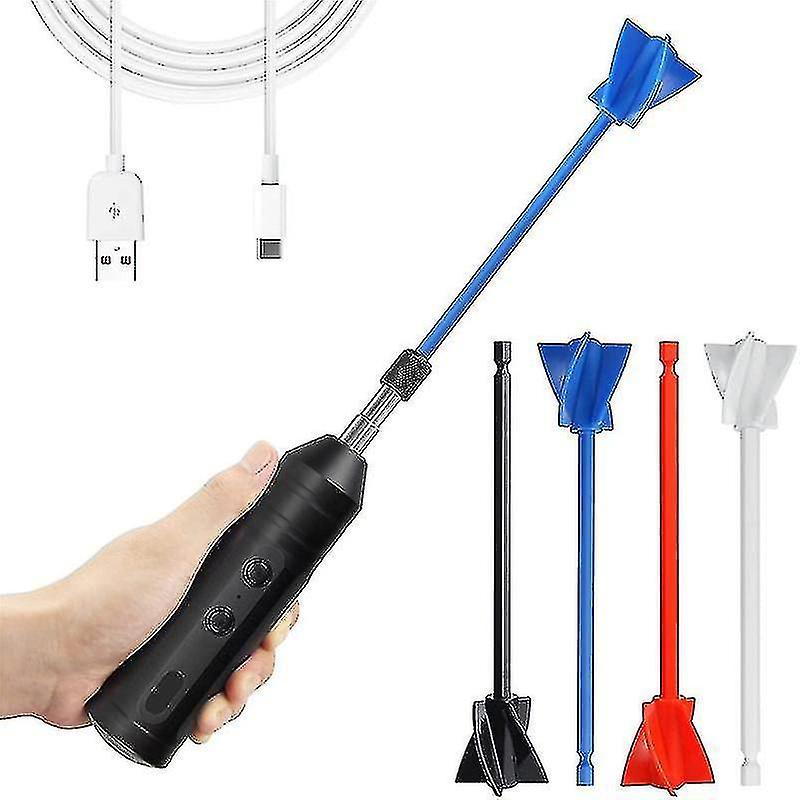 Epoxy Mixer, Handheld Resin Mixing Tools For Resin - Electric Stirrer Machine With 4pcs Paddles -cdsx