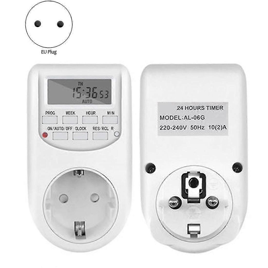 Eu Plug-in Programmable Timer Switch Socket 50hz With Summer Time