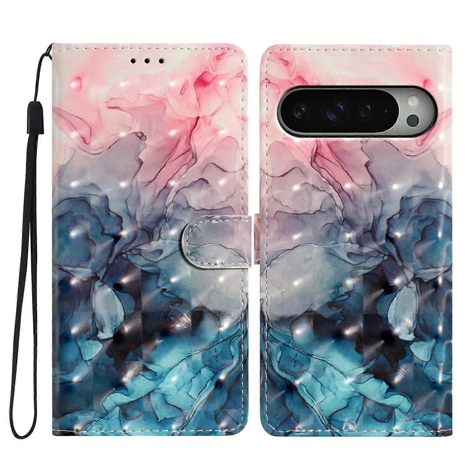 Etui na telefon 3D Pattern PU do Google Pixel 9 Pro XL