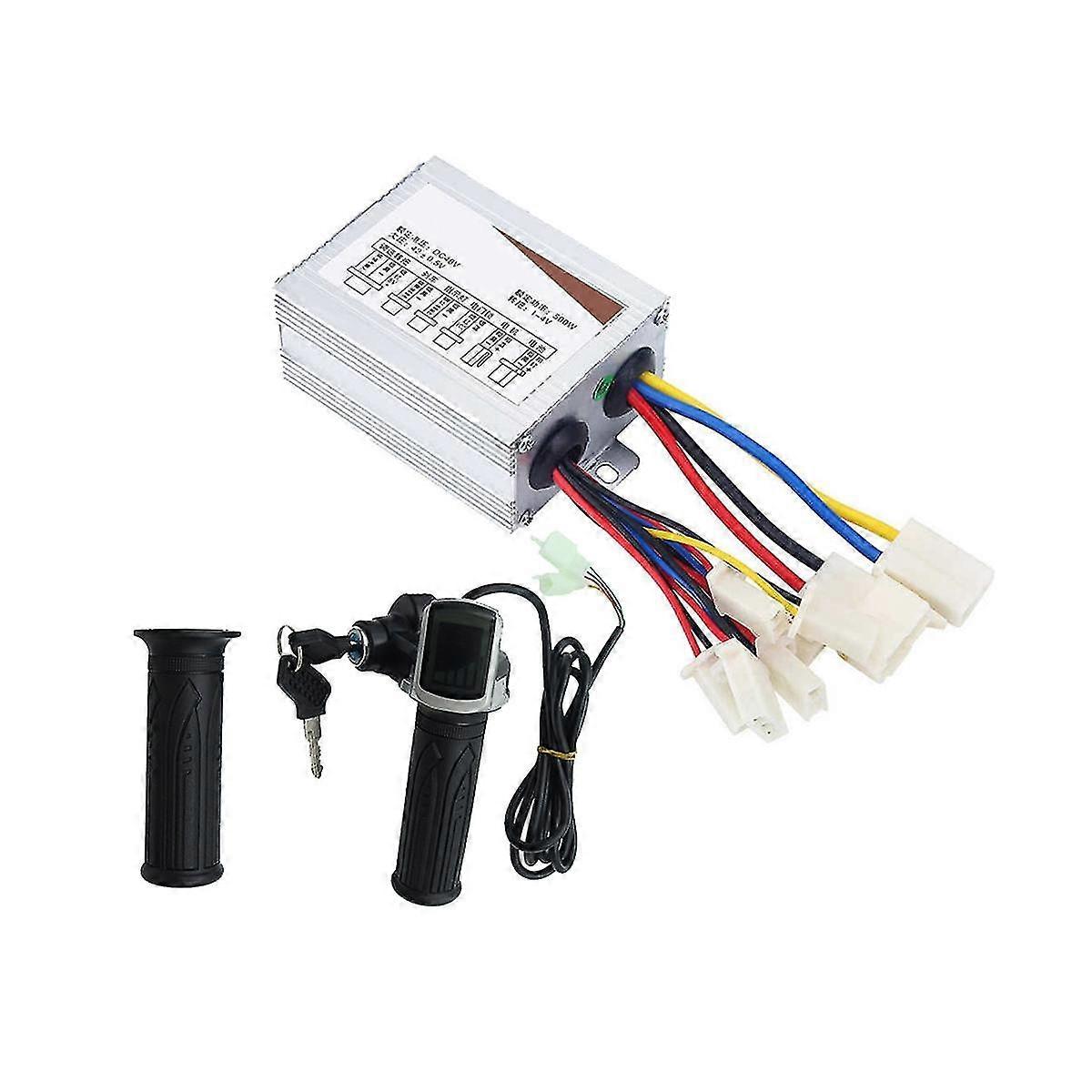 500w Electric Scooter Brushed Controller Motor+throttle Twist Grip For E-bike Electric Scooter Bicy