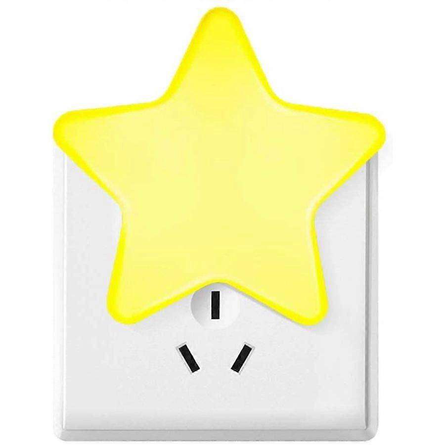 Fong Fong Presa per luce notturna a LED luce a stella con sensore crepuscolare Ottimo per camere dei bambini scala camera da letto cucina luce di orientamento